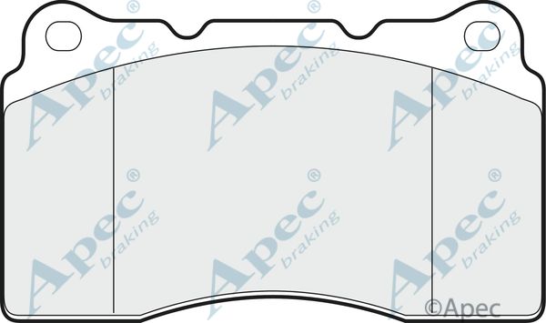 APEC BRAKING stabdžių trinkelių rinkinys, diskinis stabdys PAD1370